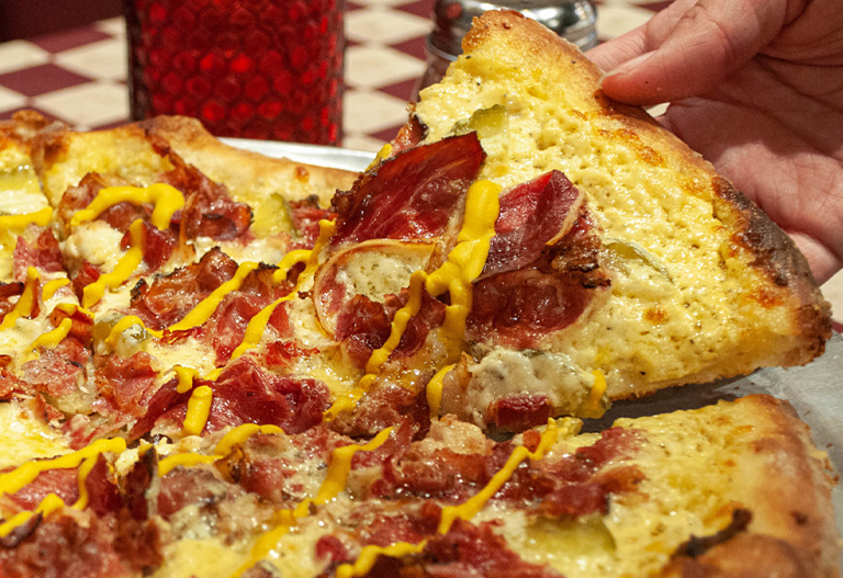 Pastrami Pizza - Eddie's Italian Eatery