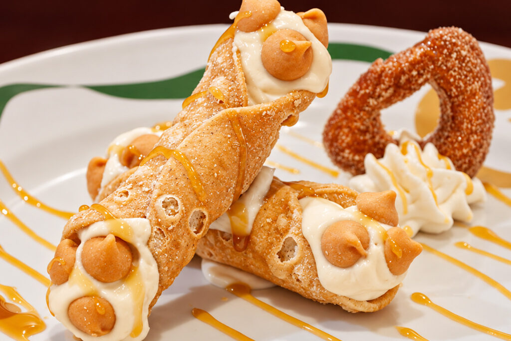 Caramel Apple Pie Cannoli at Eddie's Italian Eatery Caramel Apple Pie Cannoli at Eddie's Italian Eatery